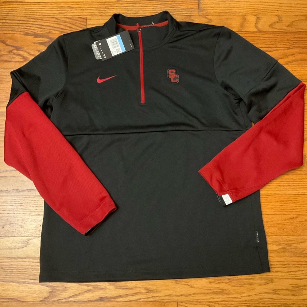 Nike USC Trojans 1/4 Zip Pullover Size Medium CQ5716-010